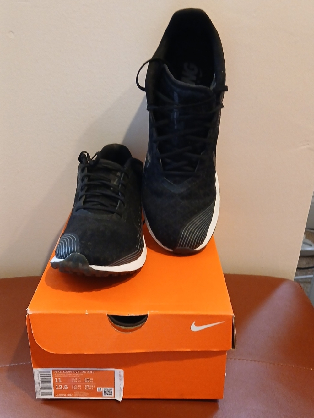 Nike Men's Rival XC Track Running Shoes Size:11 AJ0851 002 Black/Silver